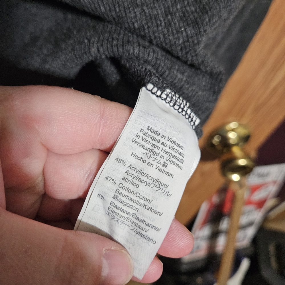 Madewell V Neck Button Collared Gray Sweater (Som… - image 3